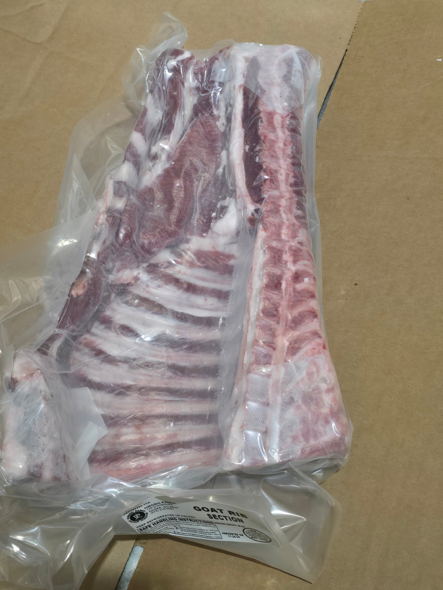 Goat Rib Section